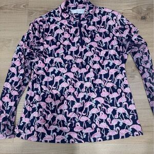 Gottex Pink and Black Patterned Top